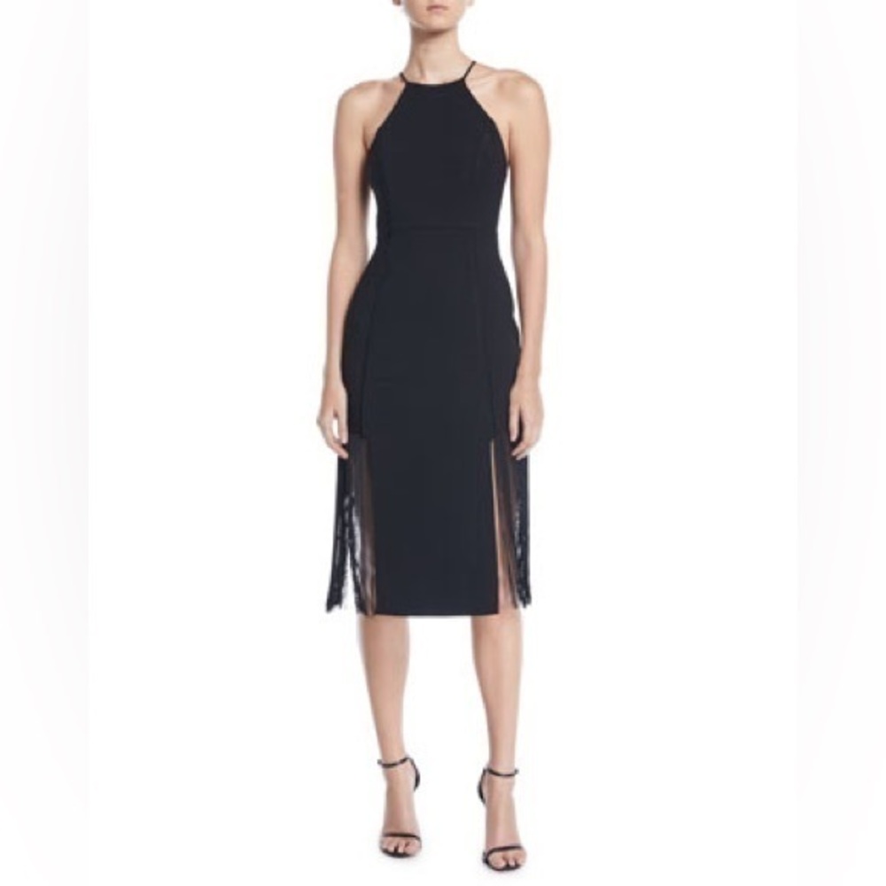 Aijek Arman Embroidered Toga Full Dress Fringe Halter Dress 1 2 4 U9